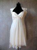 Robe en soie ivoire