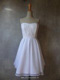 Robe en coton brodé + voile plumetis