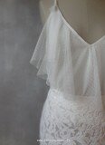 Top plumetis + jupe en dentelle