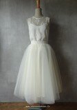 Top en dentelle de calais & jupe tulle