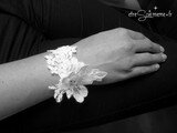 bracelet dentelle de calais & strass