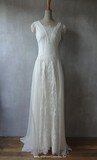 Robe rétro dentelle & mousseline